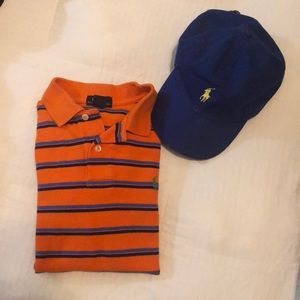 Boys Polo shirt and hat